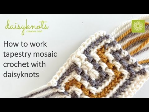 How To Work A Tapestry Mosaic Sample With Daisyknots