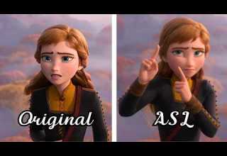 Frozen II The Next Right Thing Original Version ASL Version Comparison