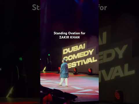 Standing Ovation For Zakir Khan At Coca Cola Arena Dubai Zakirkhan Comedy Standupcomedy Shorts