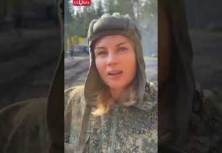 Cephedeki Rus Kadın Asker Kiev E Ulaşacağız Shorts Ukrayna Rusya