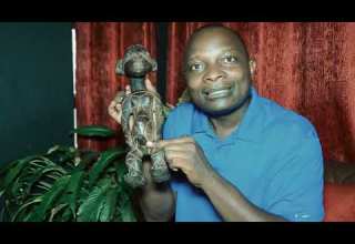Mangbetu Statue Handcrafted African Art