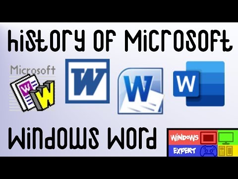 HISTORY OF MICROSOFT WINDOWS WORD 1989 2020