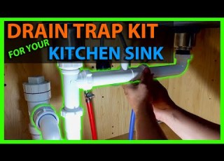  How To Install A Kitchen Drain Trap Assembly With Dishwasher Tailpiece