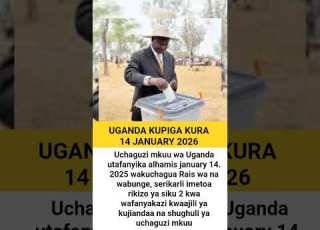  UGANDA KUPIGA KURA 14 JANUARY 2026