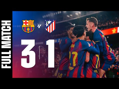 FULL MATCH FC BARCELONA 3 Vs 1 ATLÉTICO DE MADRID LALIGA 2025 26 MD19