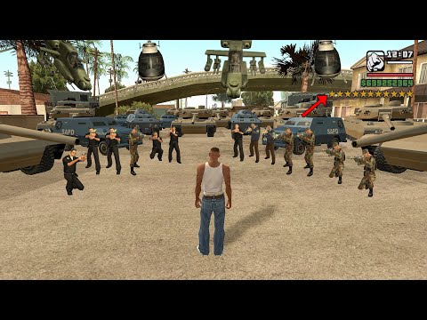 GTA San Andreas 11 Star Wanted Level Rampage GTA San Andreas 11 Star Wanted Level Rampage