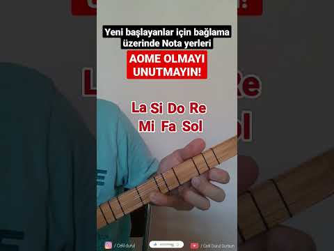 Yeni Başlayanlar Için Kısa Sap Bağlama Saz üzerinde Egzersizler Saz Bağlama Türkü Solfej