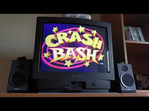 Crash Bash PS1 NTSC USA Version Boot Up Intro PS1 SCPH 7502 Modchip
