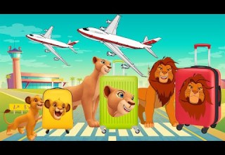 حدوتة الأسد سيمبا ملك حيوانات الغابة لعب المطار حواديت قبل النوم قصص أطفال بالعامية حواديت ماما غادة