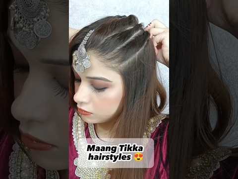 Quick Easy Eid Hairstyles With Mang Tikka Shorts Youtubeshorts Hairstyle