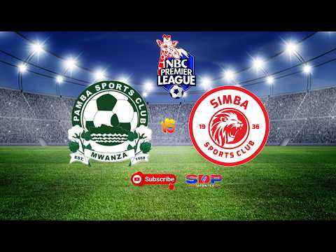 LIVE PAMBA JIJI 1 1 SIMBA SC LIGI KUU TANZANIA