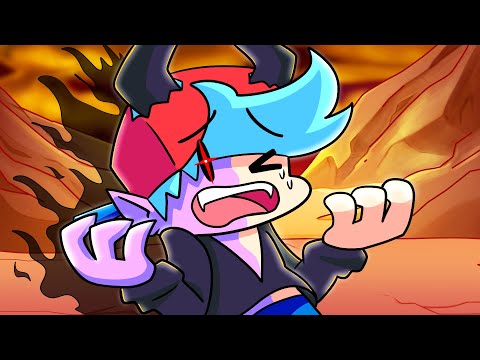 BOYFRIEND TURNS INTO A DEMON PRINCE Friday Night Funkin Logic Cartoon Animation