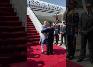 Prime Minister Of Egypt Receives PM Modi Upon His Arrival In Cairo