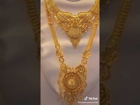 Gold Necklace And Rani Haar Design Gold Necklace And Rani Haar Design