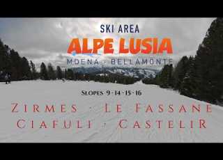 Moena Bellamonte Alpe Lusia Slopes 9 14 15 16 Skiing February 2026