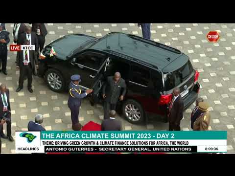 Burundi President Evariste Ndayishimiye Arrives At KICC For The African Summit