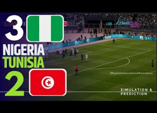  أبرز أحداث مباراة يريا وتونس 3 2 كأس الأمم الأفريقية المغرب 2025 محاكاة لعبة فيديو