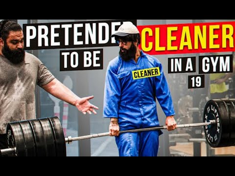 النخبة Powerlifter تظاهر بأنه منظف مقالب أناتولي جيم مترجم