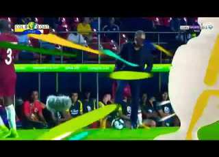  العنابي يبدع في الشوط الاول ضد كولومبيا