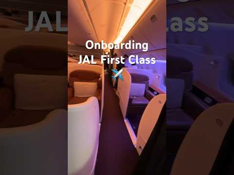 Onboarding Japan Airlines First Class Jal Firstclass Japanairlines