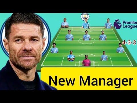 New Manager Manchester City Potential 4 3 3 Line Up With Guehi Under Xabi Alonso Season 2026 2027