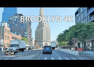 Driving Brooklyn 4K HDR Downtown Waterfront New York City USA