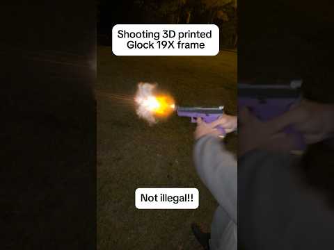 Shooting 3d Printed Glock 19x Frame Viral Customguns Glock Firearmreview