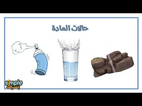 تعليم الأطفال حالات المادة