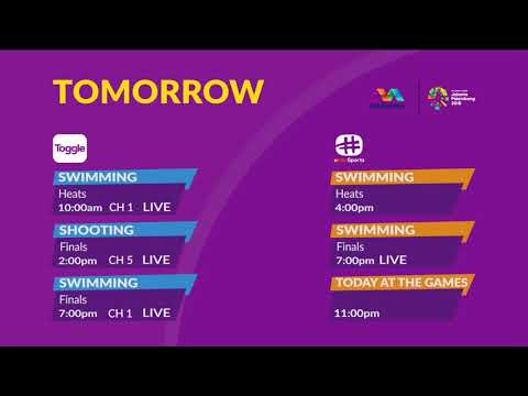 OktoSports Toggle Tomorrow Lineup 2018 Asian Games Day 1 18 August 2018