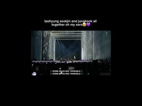 SEOKJIN TAEHYUNG AND JUNGKOOK HITTING THOSE NOTES IN LIKE ANIMALS BTS ARIRANG BTSLiveonNetflix
