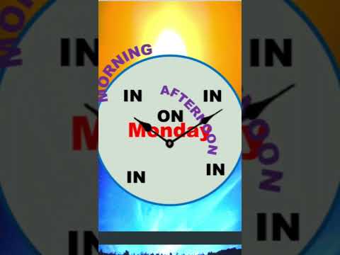 Surprising Power Of Preposition Preposition Clock Preposition Of Time Pleducation AtOnIn