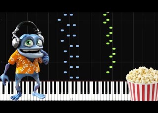  Popcorn Crazy Frog Piano Tutorial Sheet Music Piano Cover Synthesia