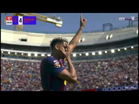 ملخص مباراة برشلونة ورايو فاليكانو 1 0 اهداف برشلونة اليوم