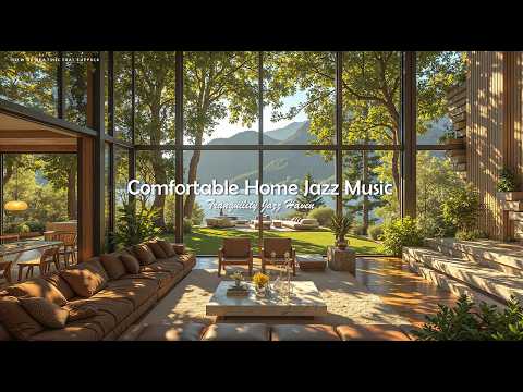 Comfortable Home Jazz Music For Relieve All Stress Soft Jazz In Cozy Lakeside Ambience To Worki