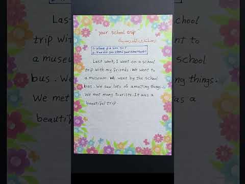 براجراف عن رحلتك المدرسية Your School Trip للصف الخامس الابتدائي مس نسرين اسماعيل Connect 5 براجراف عن رحلتك المدرسية Your School Trip للصف الخامس الابتدائي مس نسرين اسماعيل Connect 5