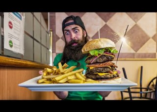 JOHNNY S HUNGRY MAN CHALLENGE CANADA PT 8 BeardMeatsFood