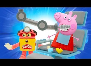 Peppa Pig S Dentist Visit Kids Animation Play Doh Videos The Play Doh Show