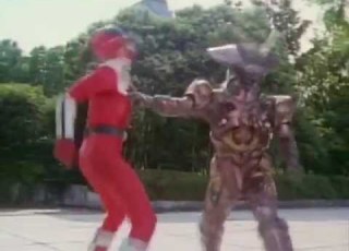  Mirai Sentai Timeranger Episode 28 TimeRed S Crushed Helmet