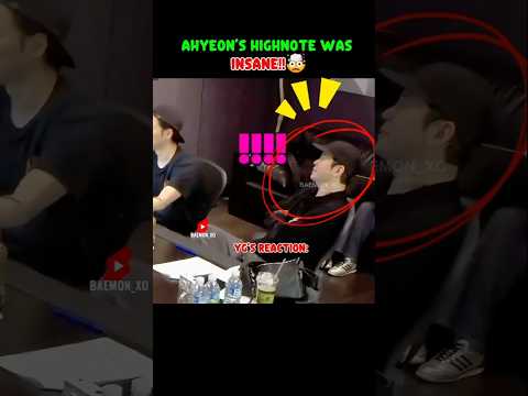 YG S Reaction To Ahyeon S Whistle Adlibs Viral Ahyeon Babymonster Shorts Trending Blackpink