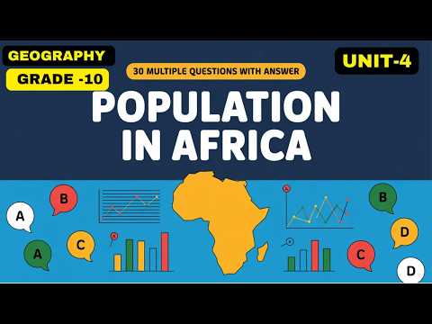 GRADE 10 GEOGRAPHY UNIT 4 POPULATION IN AFRICA 30 MULTIPLE CHOICE QUESTIONS ANSWERS
