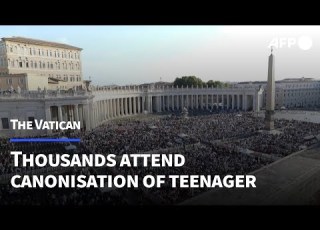 Huge Crowds At Vatican As Teen Becomes First Millennial Saint AFP