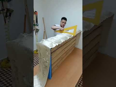 تغليف سداري قديم في سهل و بسيط و سريع المنزل بأشرطة دهبية