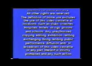 Tempo Video Warning Screen 1987 1997 UK Later Variant