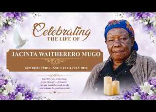 In Loving Memory Jacinta Waitherero Mugo 1940 2026