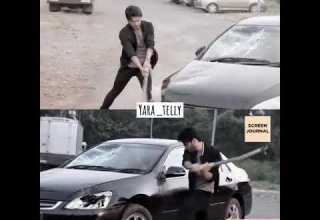 جزء من الكواليس والمشهد مسلسل ساحرتي امان وروشني