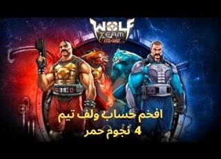 للبيع افخم حساب ولف تيم 4 نجوم حمر كامل بعملاته وبحر صناديق