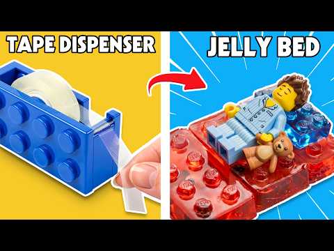 LEGO PRODUCTS I Made A Jelly Bed From Candy Blocks BEAR Bricks