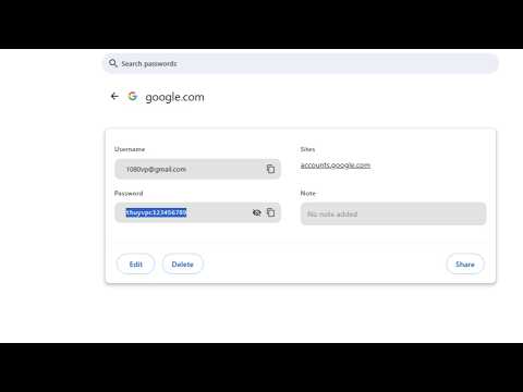 Show Gmail Password On Chrome