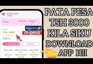 TENGENEZA PESA TSH 5 000 KILA SIKU TOA KWA MITANDAO YA SIMU Airtel Tigo Vodacom Patapesa Mikopo