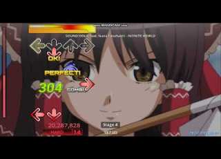 Stepmania INFINITE WORLD Sound HOLIC Ft Nana Takahashi Hard Gameplay